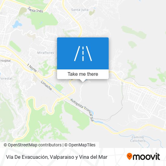 Mapa de Vía De Evacuación