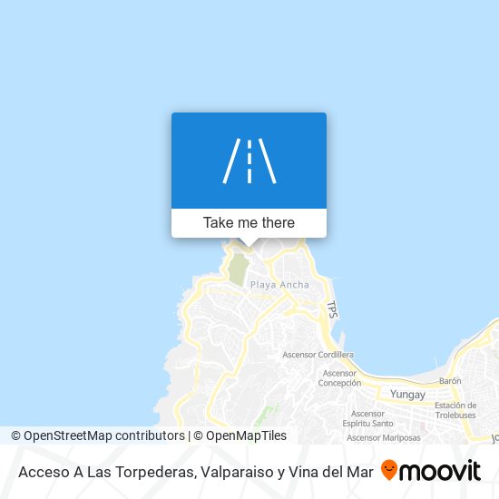 Acceso A Las Torpederas map