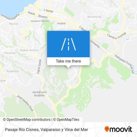 Pasaje Río Cisnes map