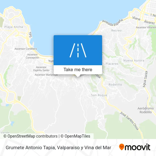 Mapa de Grumete Antonio Tapia