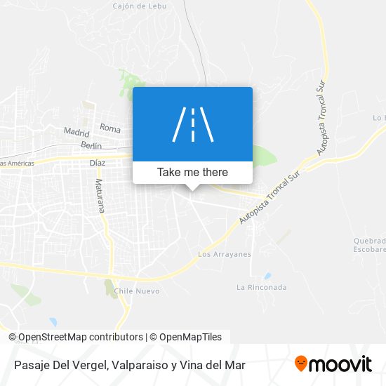 Mapa de Pasaje Del Vergel