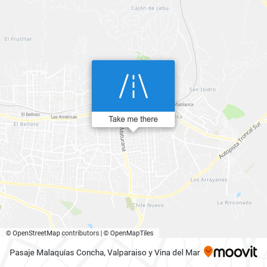 Mapa de Pasaje Malaquías Concha