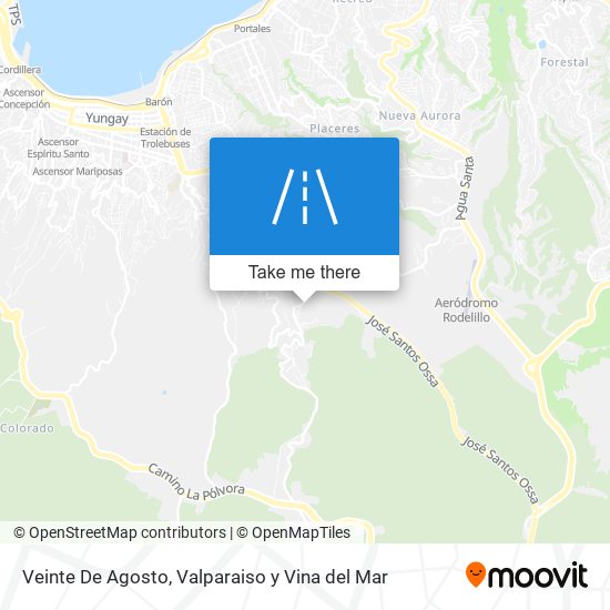 Veinte De Agosto map