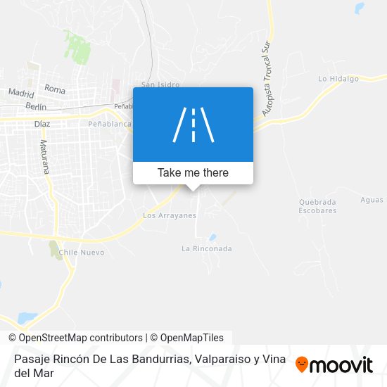 Mapa de Pasaje Rincón De Las Bandurrias