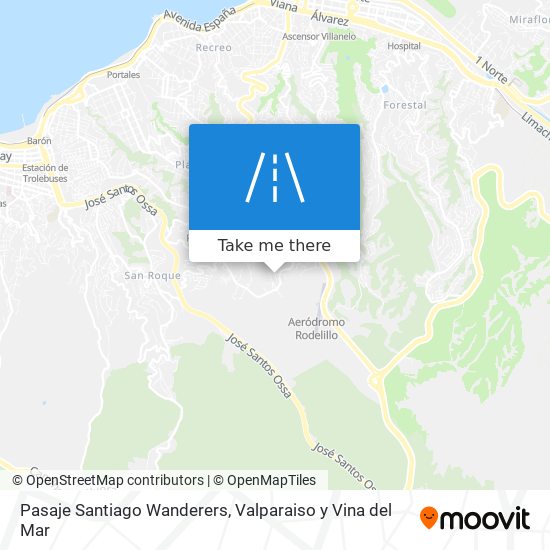 Pasaje Santiago Wanderers map