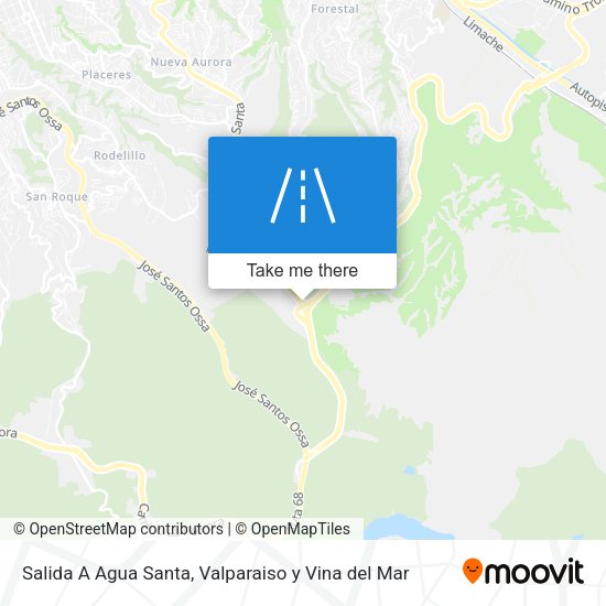 Mapa de Salida A Agua Santa