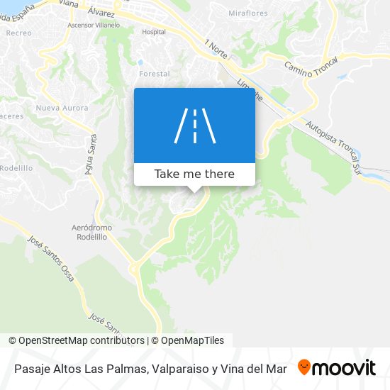 Mapa de Pasaje Altos Las Palmas