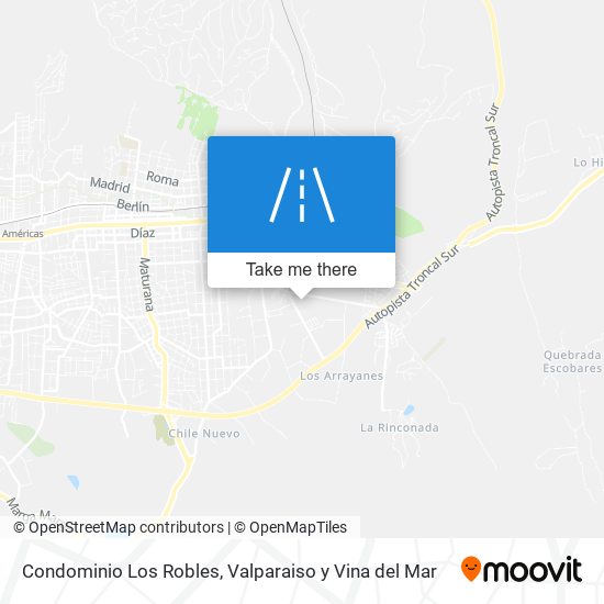 Condominio Los Robles map