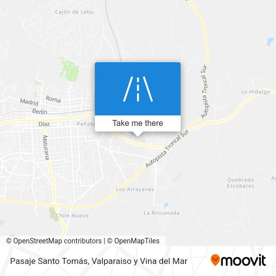 Mapa de Pasaje Santo Tomás