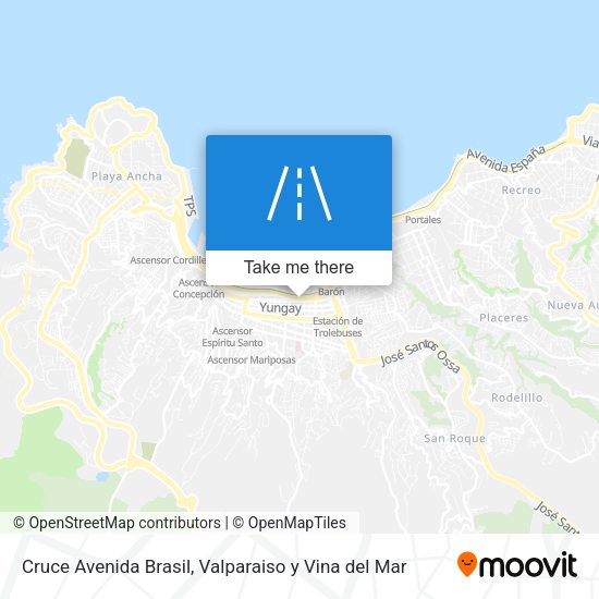 Cruce Avenida Brasil map