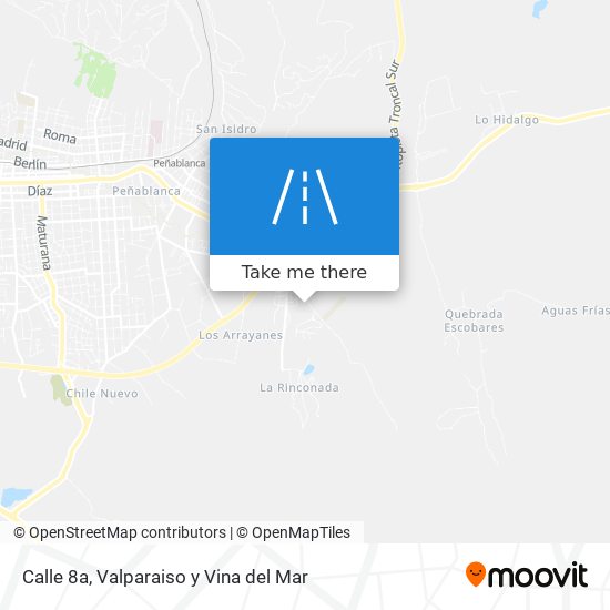 Calle 8a map