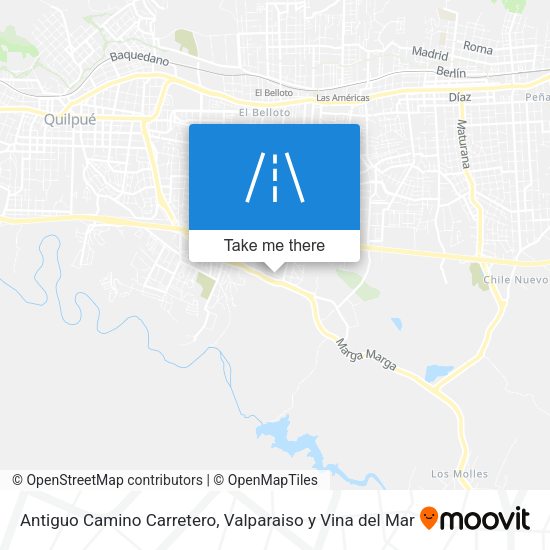 Antiguo Camino Carretero map