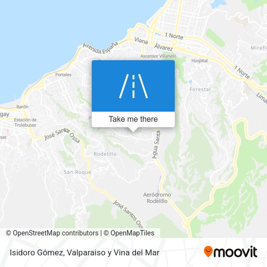 Isidoro Gómez map