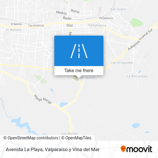 Avenida La Playa map
