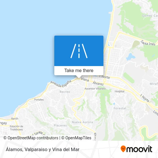 Álamos map