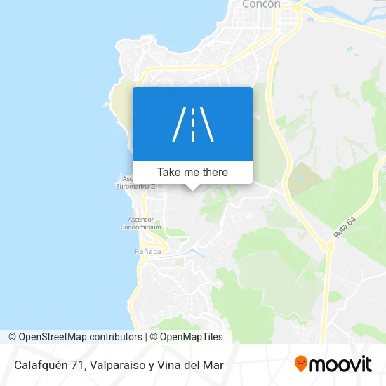 Calafquén 71 map