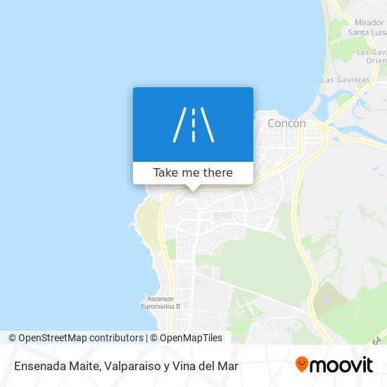 Ensenada Maite map