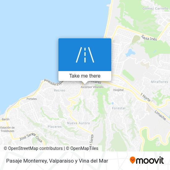 Pasaje Monterrey map