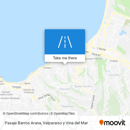 Pasaje Barros Arana map