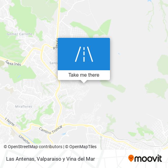 Las Antenas map