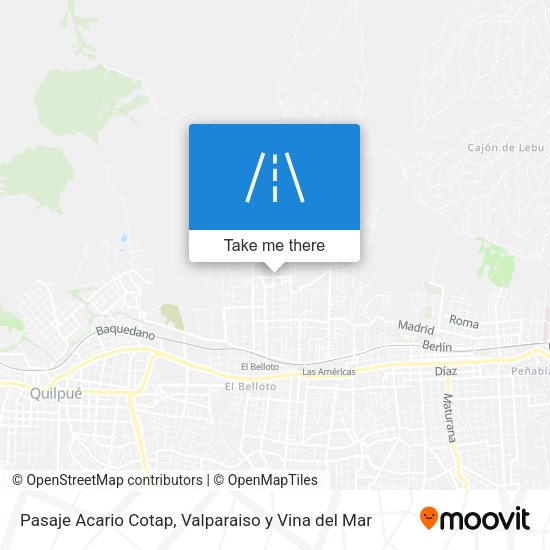 Pasaje Acario Cotap map