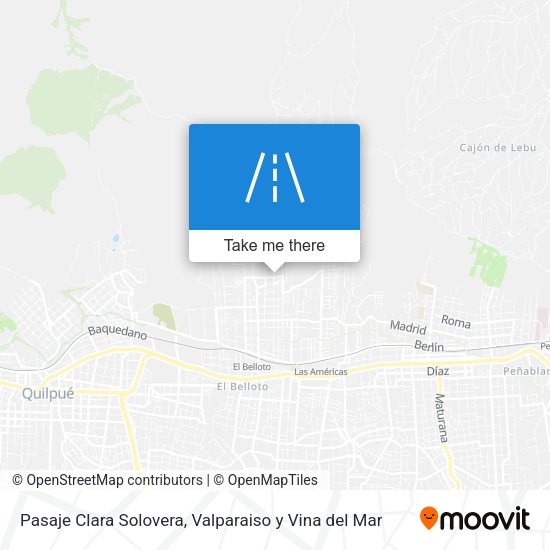 Mapa de Pasaje Clara Solovera