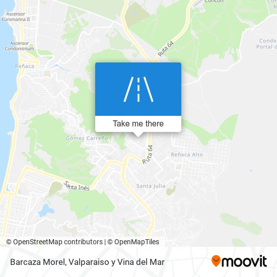 Barcaza Morel map