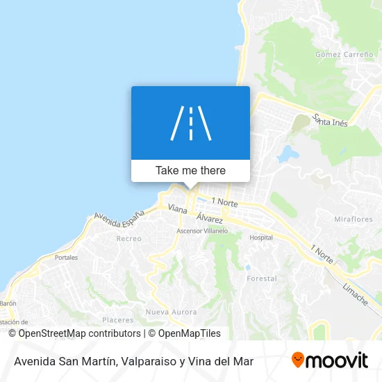 Mapa de Avenida San Martín
