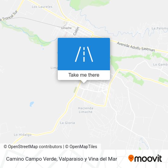 Camino Campo Verde map