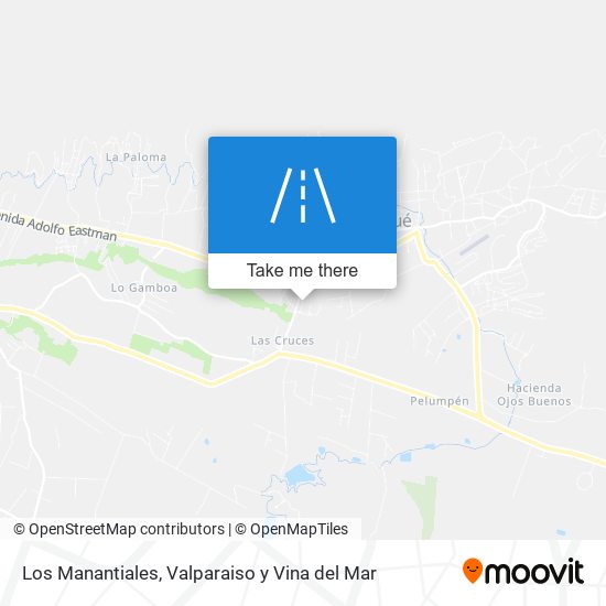 Los Manantiales map