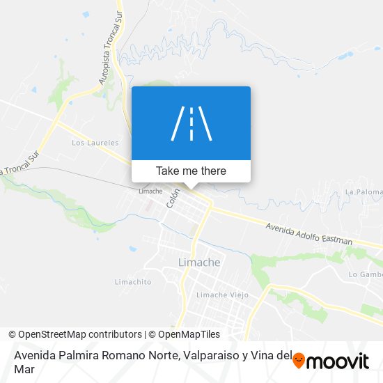 Avenida Palmira Romano Norte map