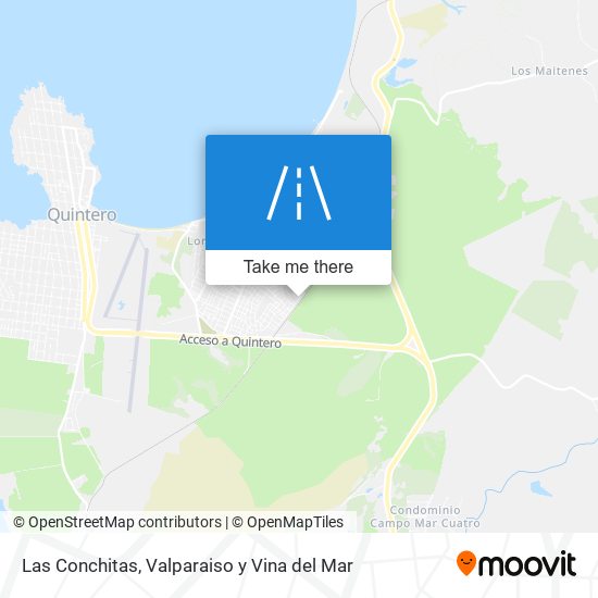 Las Conchitas map