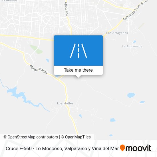 Cruce F-560 - Lo Moscoso map