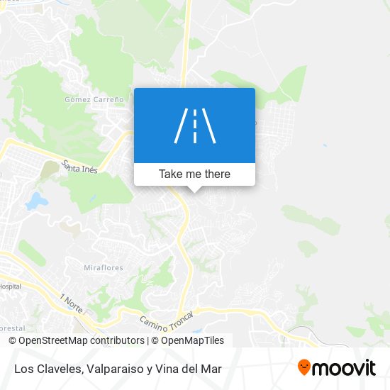 Los Claveles map