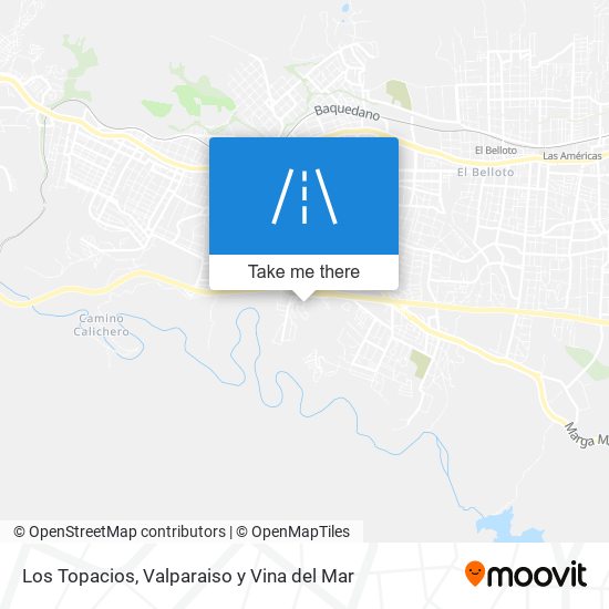 Los Topacios map