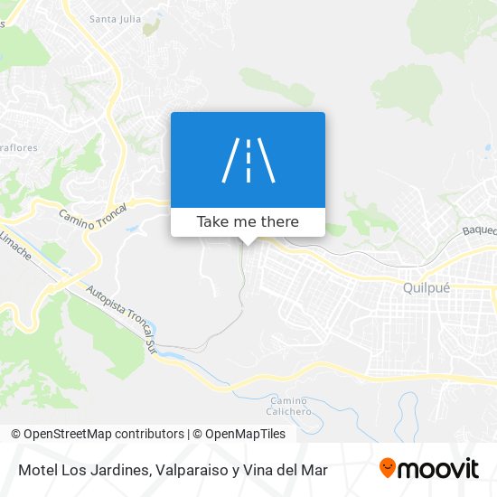 Motel Los Jardines map