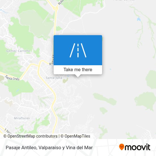 Pasaje Antileo map