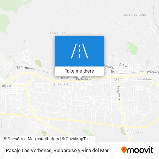 Pasaje Las Verbenas map