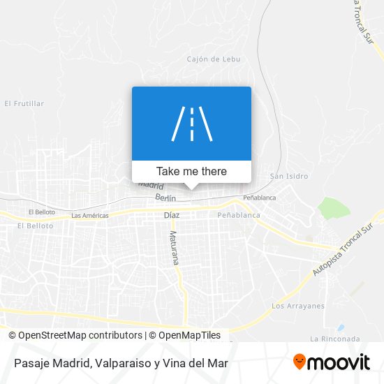 Mapa de Pasaje Madrid