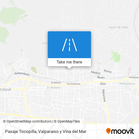 Mapa de Pasaje Tocopilla