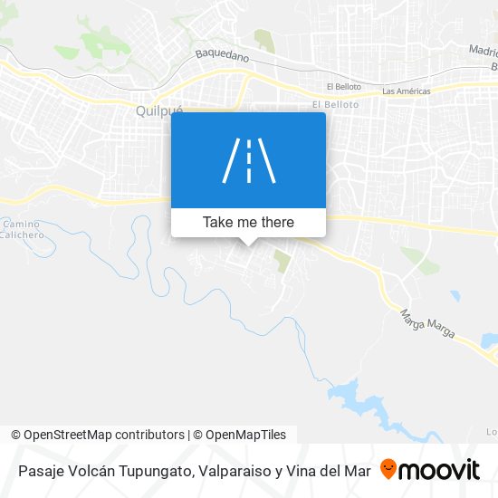 Mapa de Pasaje Volcán Tupungato