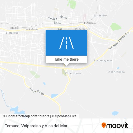 Mapa de Temuco