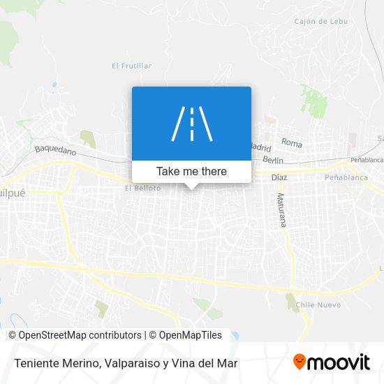 Teniente Merino map