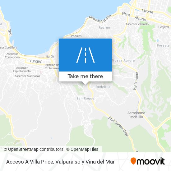 Mapa de Acceso A Villa Price