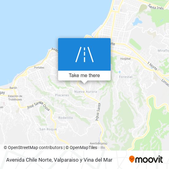 Mapa de Avenida Chile Norte