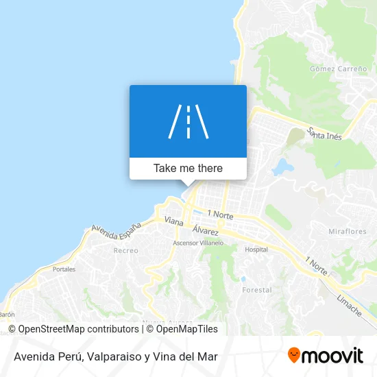Mapa de Avenida Perú