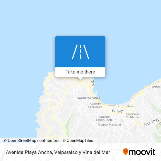 Mapa de Avenida Playa Ancha