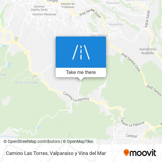 Camino Las Torres map