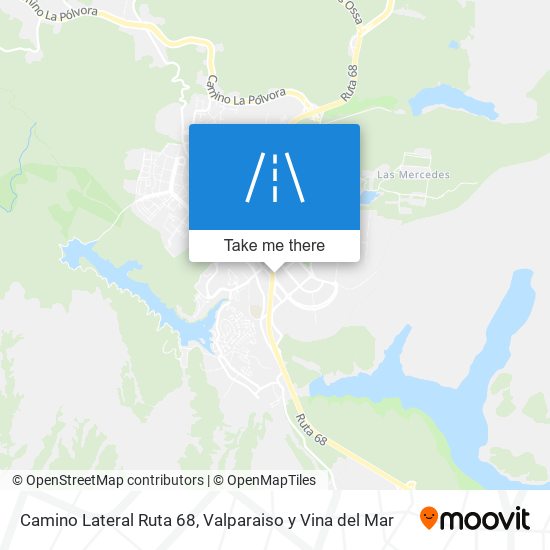 Mapa de Camino Lateral Ruta 68
