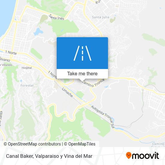 Mapa de Canal Baker